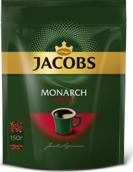 Кофе, Jacobs (Якобс) 150 г Монарх Интенс растворимый мягк. упак.