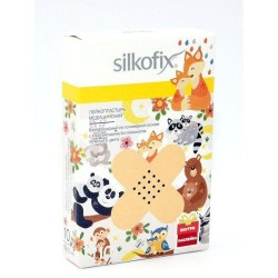 Лейкопластырь Silkofix бактерицидный на полимерной основе с хлоргексидина биглюконатом Лиса 19ммх72мм 10 шт.