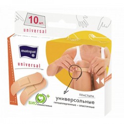 Лейкопластырь Matopat универсал р. 1.9смх7.6см 10 шт.