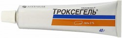 Троксегель гель 2% 40 г 1 шт.